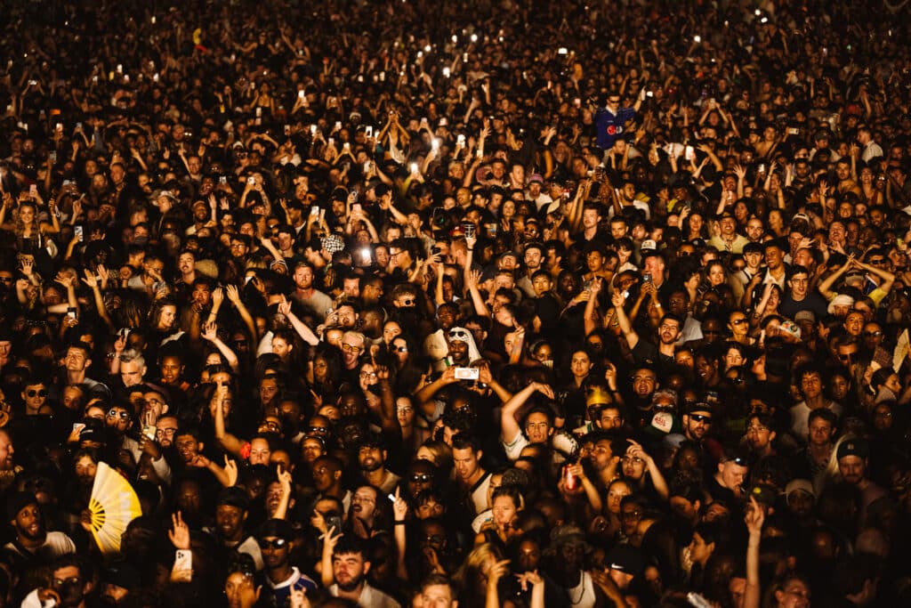 The crowd at All Points East