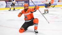 The Sheffield Steelers on the ice