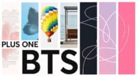 A montage of BTS album art