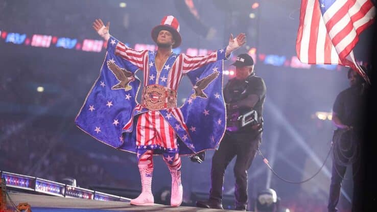 Will Ospreay on stage for AEW