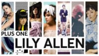 A montage of Lily Allen album art