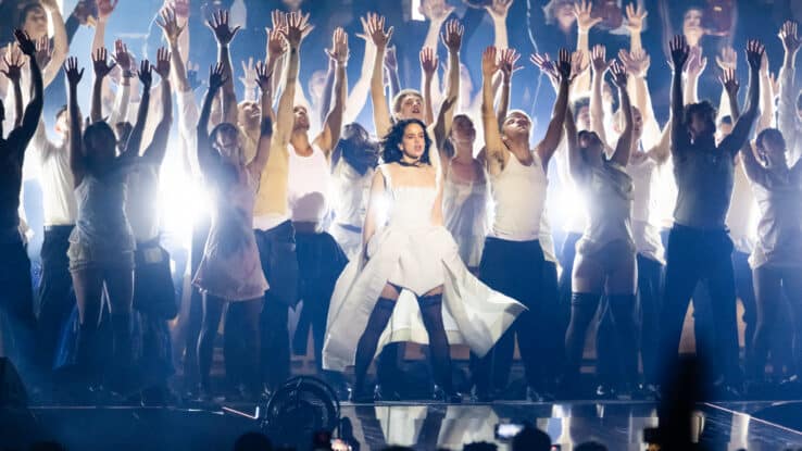 Rosalia performs 'Berghain' at the 2026 Brit Awards