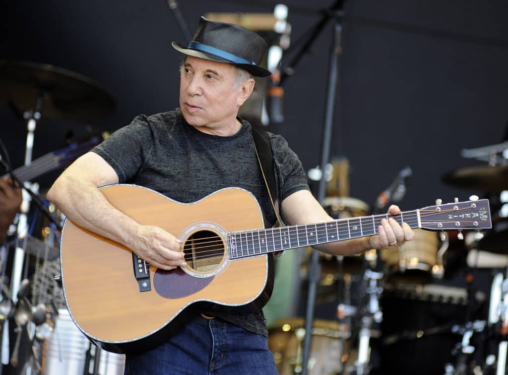 Paul Simon performing live onstage