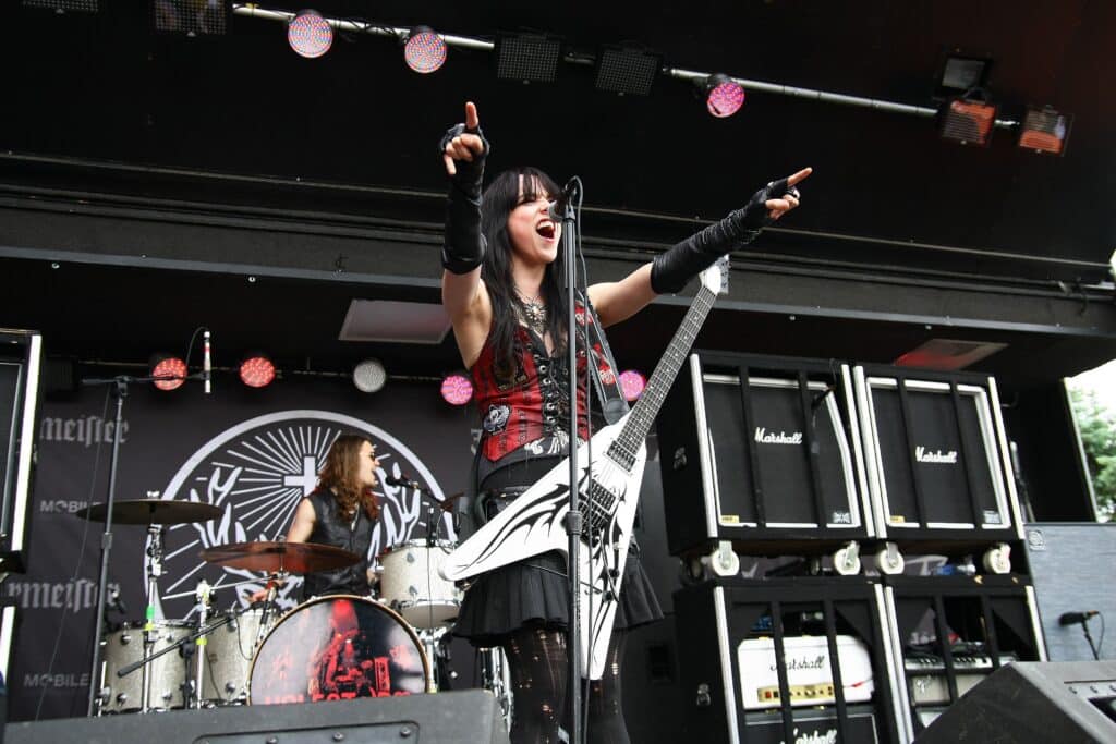 Lzzy Hale in Columbus, Ohio, May 2009

