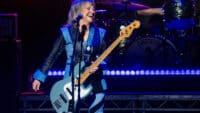 Suzi Quatro performs at The Palladium on November 13, 2024 in London, England