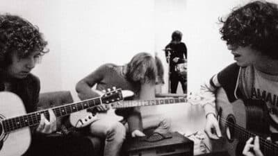 A close crop of the cover to Inside In/Inside Out by The Kooks