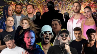 A montage of faces playing Creamfields 2026