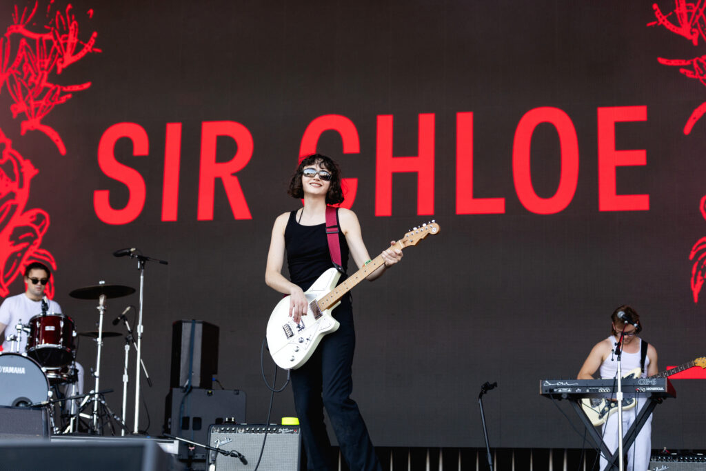 Dana Foote of the band Sir Chloe performing live onstage