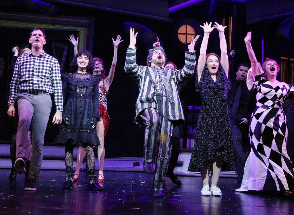 A live performance of Beetlejuice the Musical