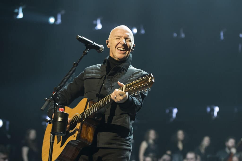 Midge Ure performing live onstage
