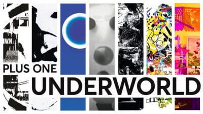 A montage of Underworld album art