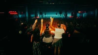 The view from the decks at The Warehouse Project