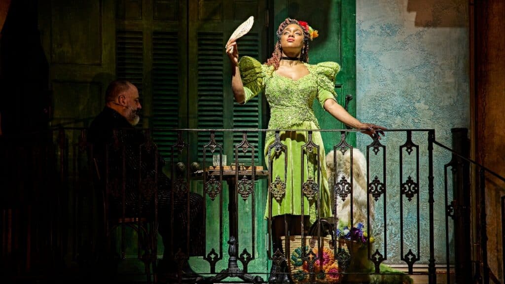 A key scene on stage at Hadestown