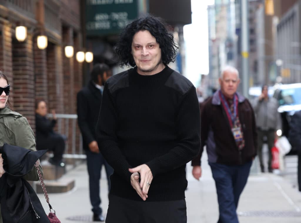 Jack White standing in the street