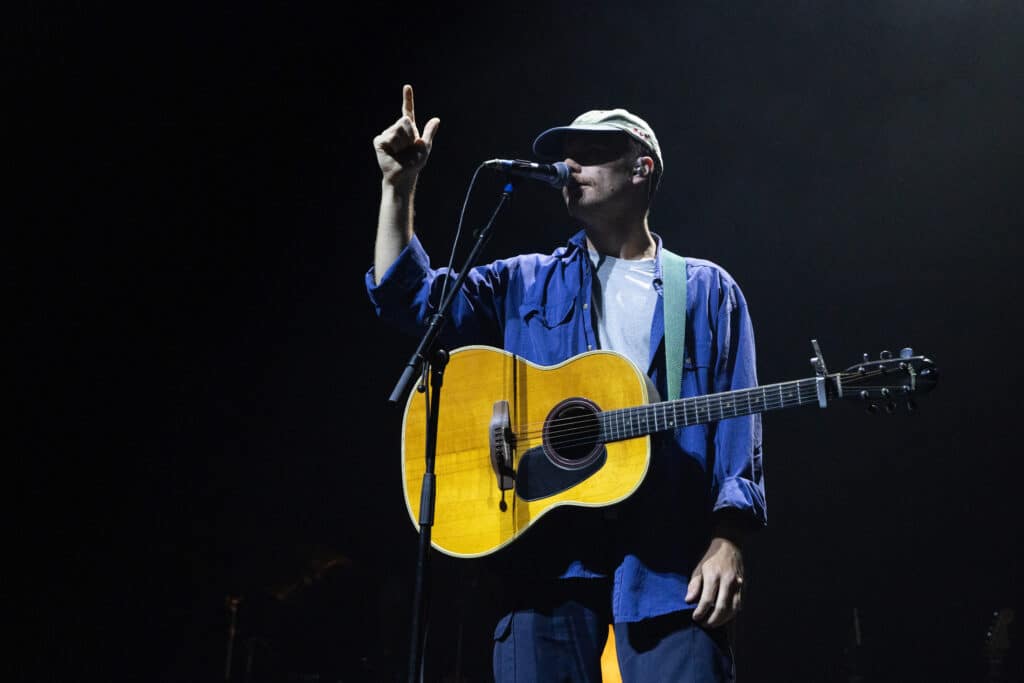 Mac DeMarco performing live onstage