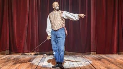Adrian Lester in Cyrano de Bergerac at the Noel Coward Theatre