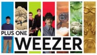 A montage of Weezer album art