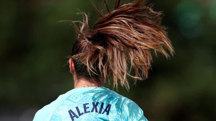 Alexia Putellas of London City Lionesses during the pre-season friendly match between London City Lionesses and Atletico Madrid at Copperjax Community Stadium on August 23, 2026 in Bromley, England.