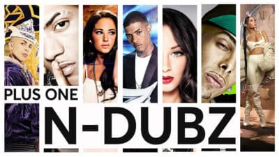 A montage of N-Dubz album art