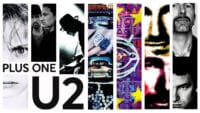 A montage of U2 album art