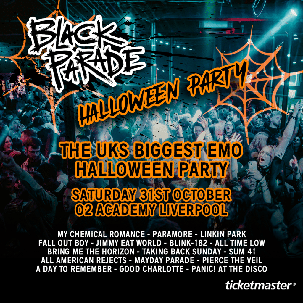 The poster for Black Parade Halloween Party